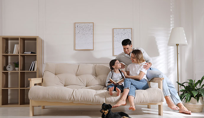 Healthy environment happy family