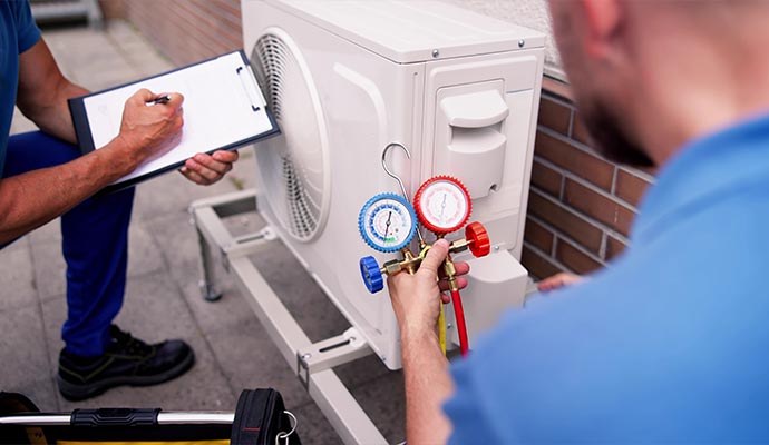 Professional heating system maintenance service