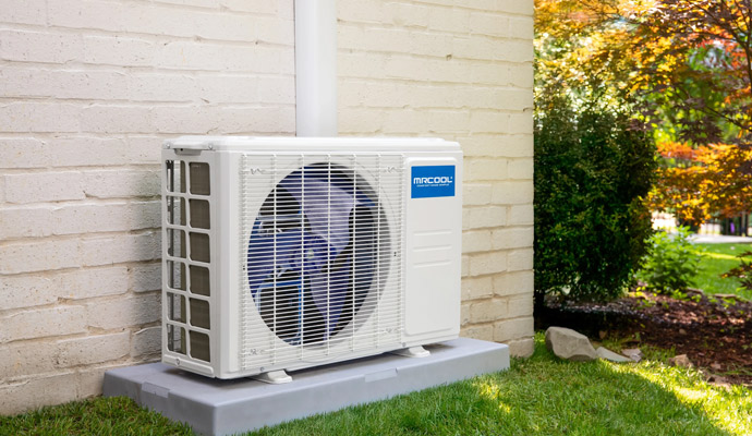 An outdoor air conditioning compressor unit